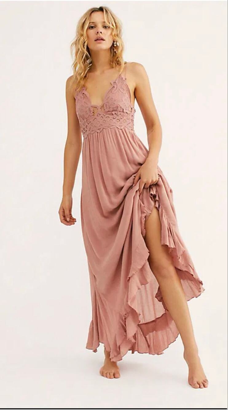 Free people Adela long dress 128$